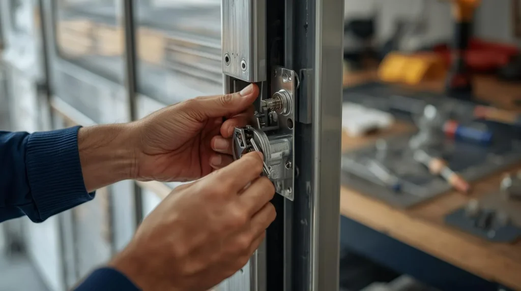 Securing property with professional garage door lock repair and security system upgrades.
