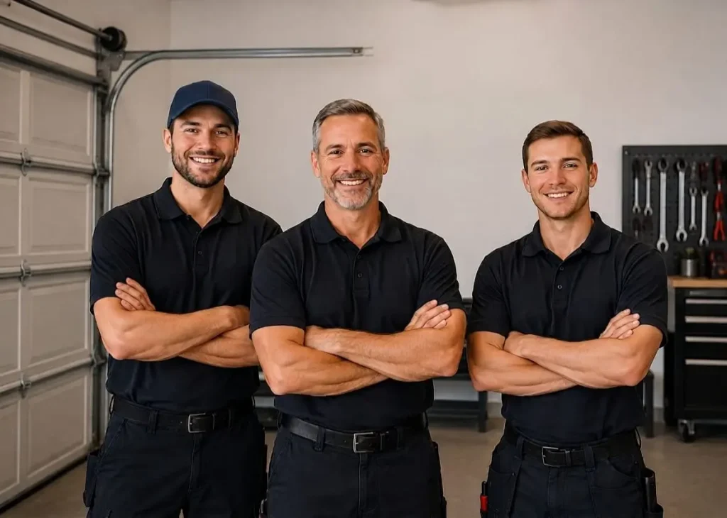 Garage door technicians providing repair and installation services in Brantford