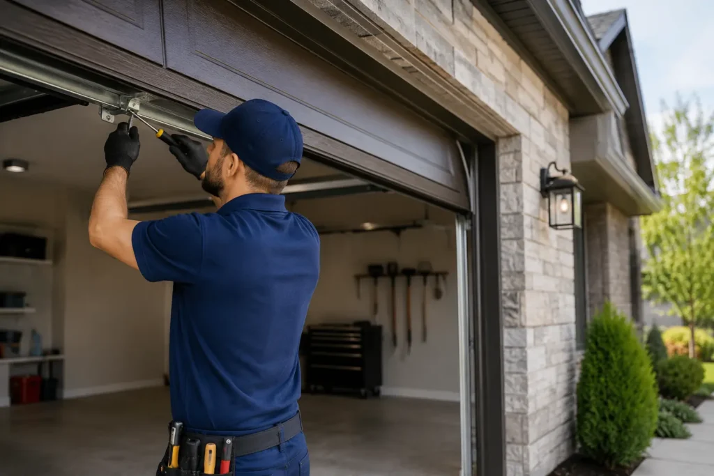 Experienced garage door technician providing trusted garage door services in Brantford