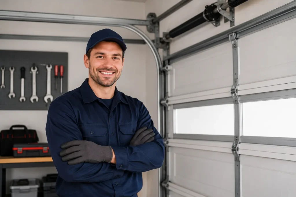 Experienced garage door technician providing professional garage door services